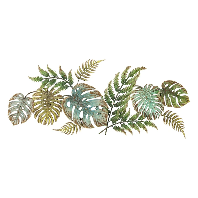 Perchero Pared Jungle Party 6 Ganchos Verde 43x107cm - Kare Design