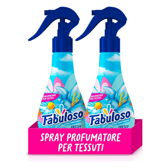 Fabuloso Spray Profumatore Fresco Mattino 2x250ml - Spruzzo Sottile e Uniforme