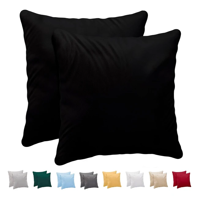 Taie oreiller 60x60 cm lot de 2 - 100% coton jersey - Douceur et confort inégalés