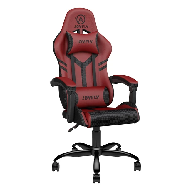 Sedia Gamer Ergonomica Joyfly PU Pelle - Altezza Regolabile - Racing - Rosso