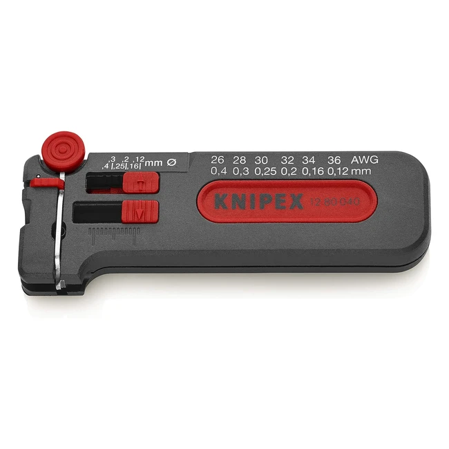 Pelacables Knipex Mini 100mm 12 80 040 SB - Pelado preciso y ajuste de herramienta