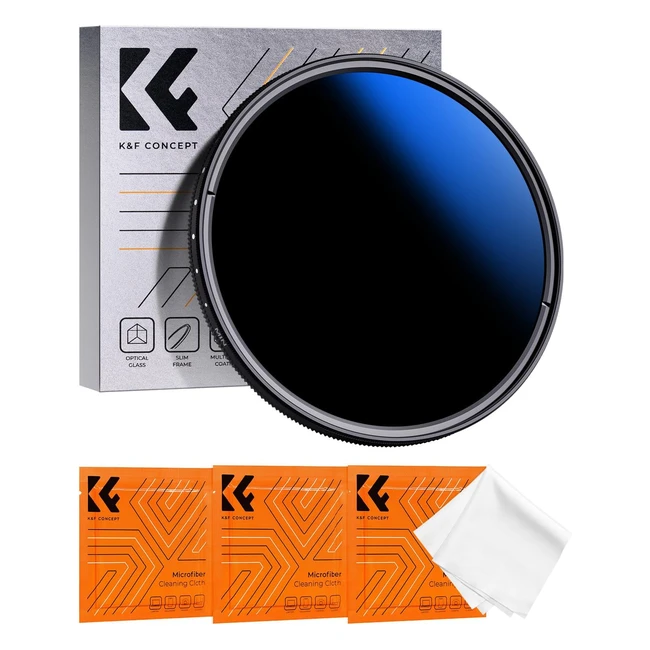 Filtro ND Variable KF Concept NanoK ND22000 11 FStop Slim - Ideal para Fotografía de Paisaje