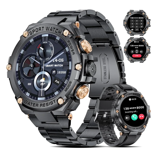 Reloj inteligente Lige para hombre con llamadas, 800mAh, 15 modos deportivos, pulsera actividad