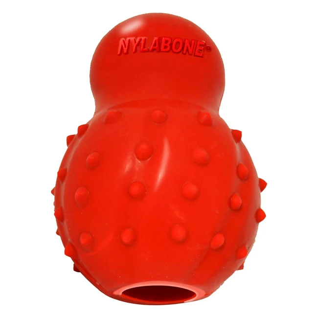 Nylabone Rubber Cone Dog Chew Toy - Bacon Flavour - Small Dogs - Up to 11kg