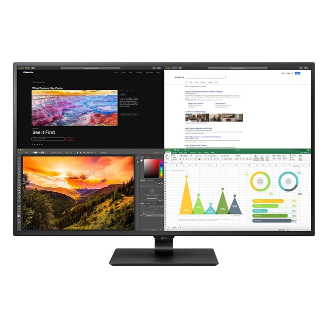 LG UHD 4K Monitor 43UN700P 42.5 inch 2160p IPS Display HDR10 Antiglare 10Wx2 Stereo Speakers