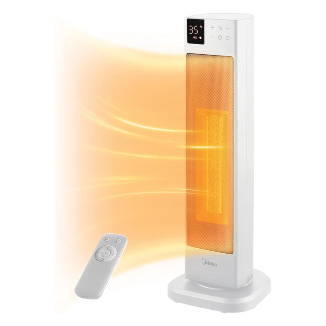 Radiateur soufflant Midea économique et silencieux avec télécommande PTC 2000W