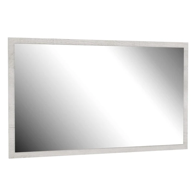 Forte Duro Spiegel Holzwerkstoff Pinie Weiß 120x70x18cm - Wohnlicher Landhausstil