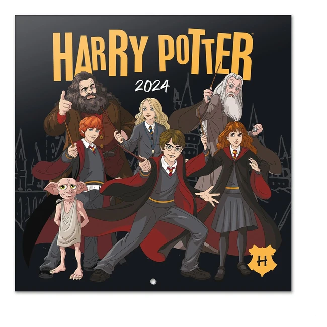 Calendario Pared Harry Potter 2024 - Planificador Mensual 30x30 cm