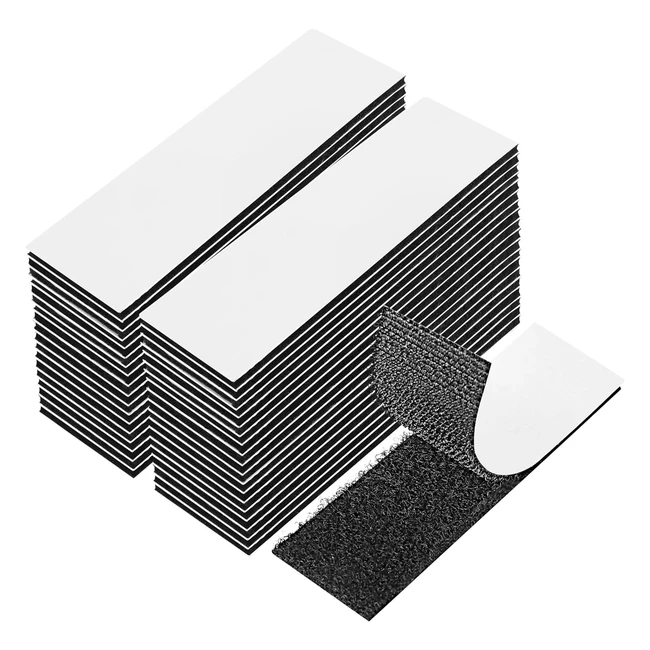 EOTW Feltro Adesivo Forte Biadesivo 36 Pezzi Extra Forte Autoadesivo Nero 3x10 cm