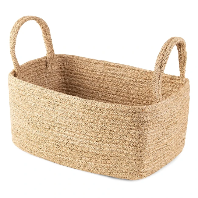 Stilvoller Aufbewahrungskorb: Compactor Dina, Braun, Klein (24x15x12cm)