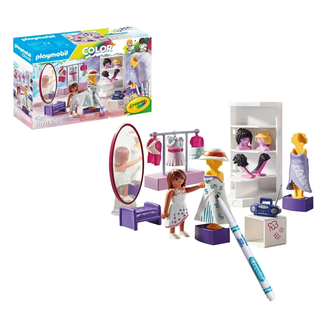 Atelier de Styliste Playmobil 71373 - Créez de Nouvelles Histoires avec des Feutres Effaçables - Dès 5 Ans