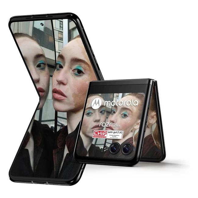 Motorola Razr40 Ultra Flipphone, 6936FHD-Display, 32MP-Frontkamera, 8256 GB, 3800 mAh, Android 13, Infinite Black