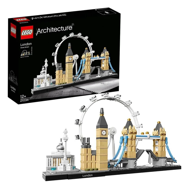 LEGO Architecture London Set - Skylinemodellbausatz mit London Eye, Big Ben, Tower Bridge - Basteln für Erwachsene - Geschenk zum Valentinstag
