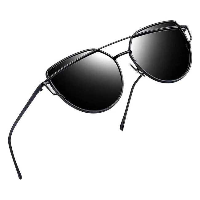 Joopin Lunettes de Soleil Femme Polarisées - Style Rétro Sombre - UV400