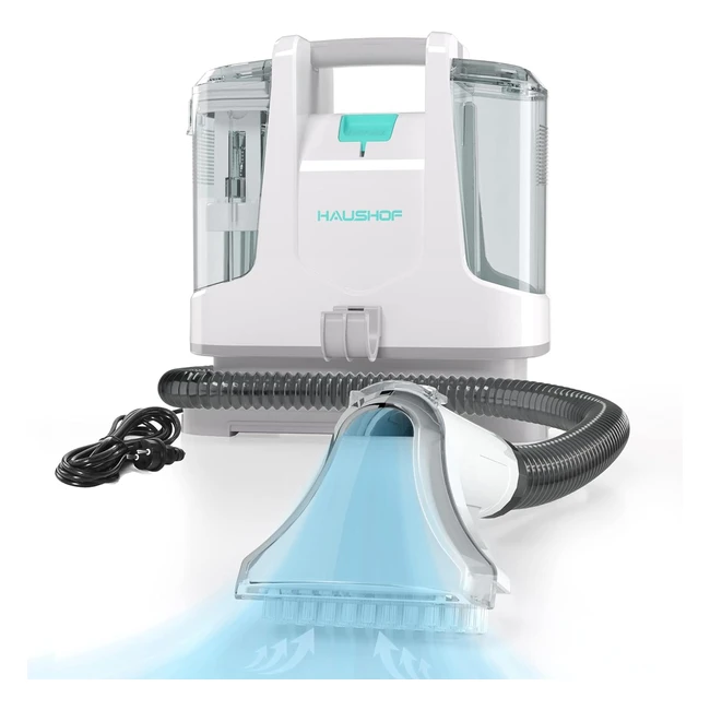 Haushof Lavatappeti Portatile 400W - Pulisci Divani, Scale, Auto - Lava e Aspira - 85dB