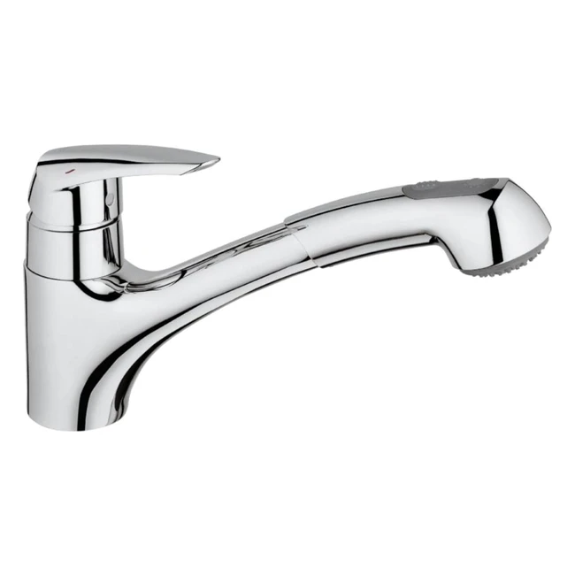 Mitigeur de cuisine Grohe Eurodisc avec douchette extractible 2 jets - Réf. 32257001