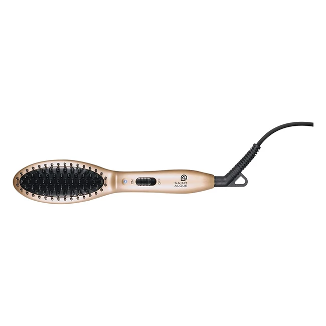 Cepillo Alisador de Viaje Demeliss Saint Algue Mini Pro - Cerámica - Todo Tipo de Cabello - Alisado y Rizos - Temp. 200°C