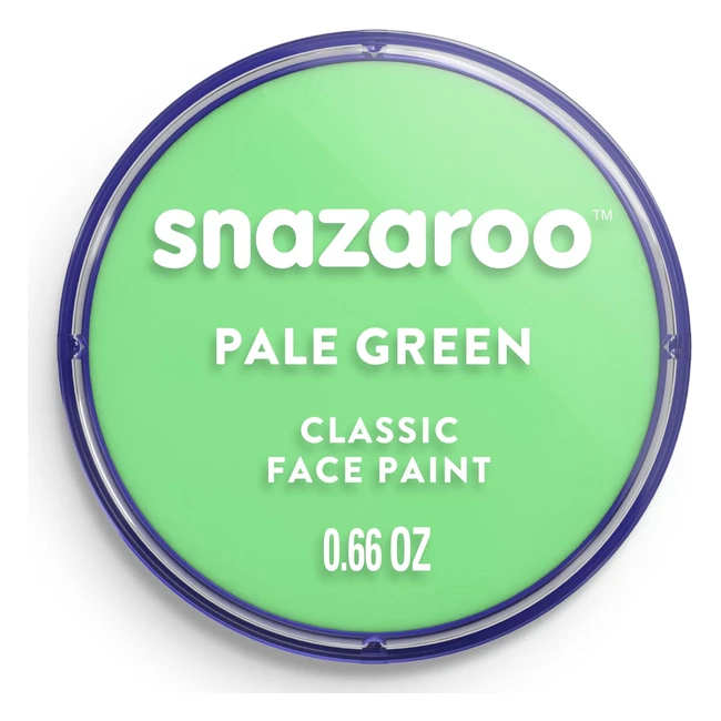 Snazaroo Pittura Viso e Corpo 18ml - Verde Chiaro - Trucchi per Travestimenti
