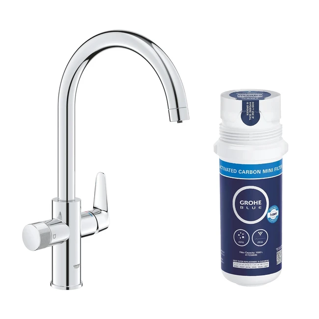 Grohe Blue Pure Startcurve - Kit de démarrage avec filtre à eau et robinet de cuisine - Réf. 30593000