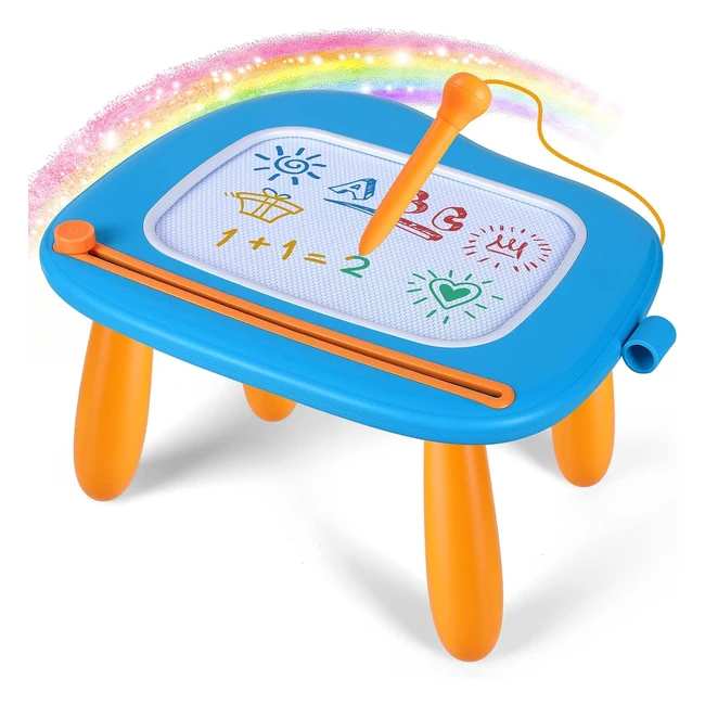 Tableta de dibujo magnética para niños de 1 a 3 años - Juguetes educativos y regalo de cumpleaños - Azul