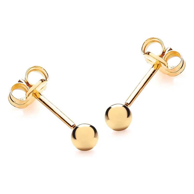 Orecchini Carissima Gold Donna Oro 9ct 375 Bottone Giallo 3