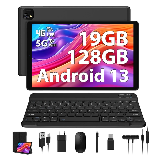 Tablet Pixpeak 10 pollici 4G LTE e 5G WiFi Android 13.0 Octacore 2.0GHz 19GB RAM 128GB ROM 1TB Espandibile Incell 1920 1200 13MP+8MP - Offerta Limitata!