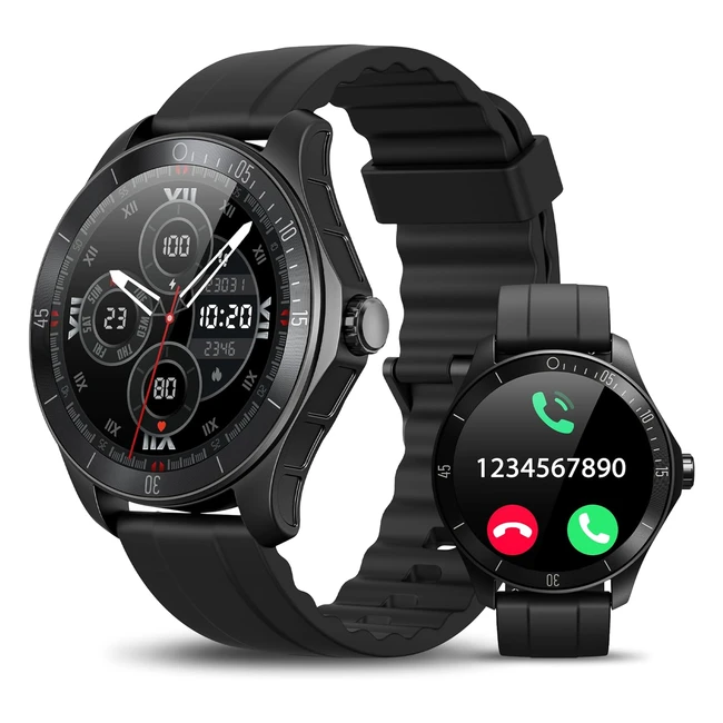 Smartwatch Uomo Donna con Alexa - Monitor del SPO2 Sonno Cardiofrequenzimetro - Impermeabile IP68 - Orologio Contapassi Sportivo - Regalo Uomo