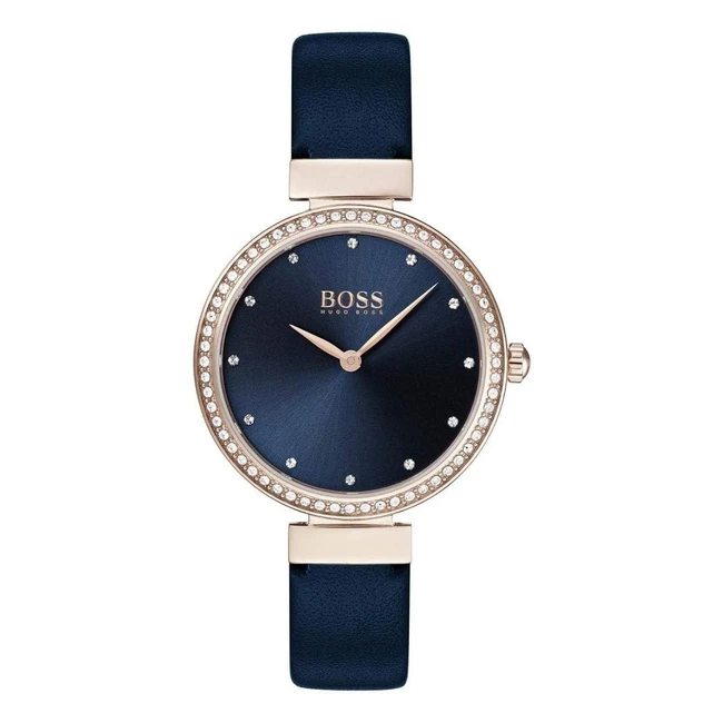 Reloj Boss Analógico Mujer Piel Azul 1502477 - Envío Gratis