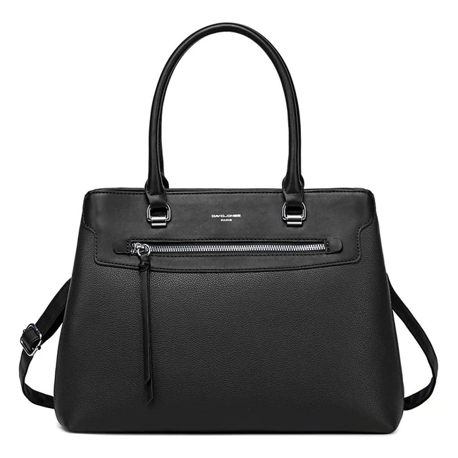 Sac à main femme David Jones élégant cabas fourre-tout simili cuir PU porté épaule bandoulière tote shopper