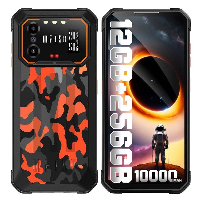 ¡Teléfono móvil resistente iiif150 b2! 10000mAh, 12GB+256GB, cámara nocturna, resistente al agua, 4G dual SIM, huella dactilar, NFC, GPS