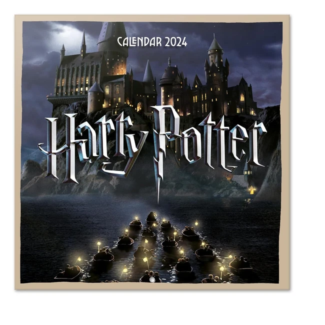 Calendario Harry Potter 2024 da Muro - 12 Mesi + 4 In Omaggio - 30x30cm - FSC