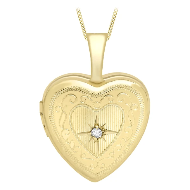 Carissima Gold Damen Rolkette mit Anhänger 9K 375 Gold 46cm18zoll