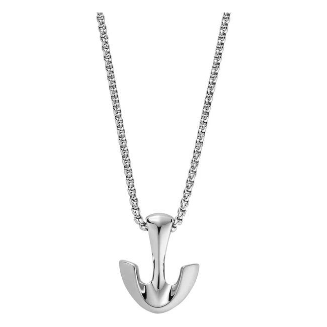 Collier pour hommes Skagen Pendler en acier inoxydable argent - 50 cm