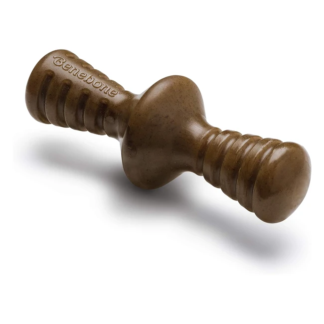 Benebone Zaggler Indestructible Rolling Dog Chew Toy for Aggressive Chewers - Real Bacon Flavor - Medium Dogs - Made in USA