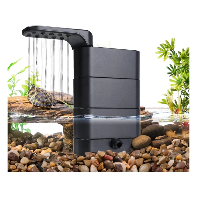 Filtro interno per acquario hygger 580lh 75l190l - Filtrazione biologica con spugne e palline bio - Ottimizza la pulizia dell'acqua