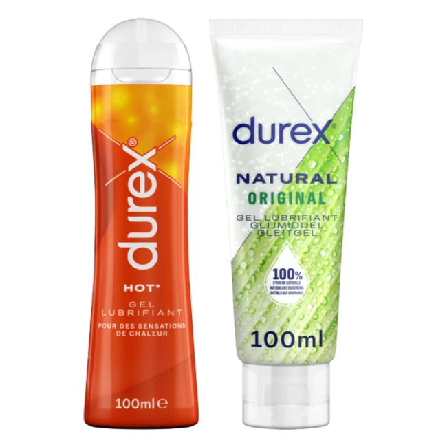 Durex Lot de 2 Gels Lubrifiants Intimes - Effet Chauffant Stimulant - 100ml