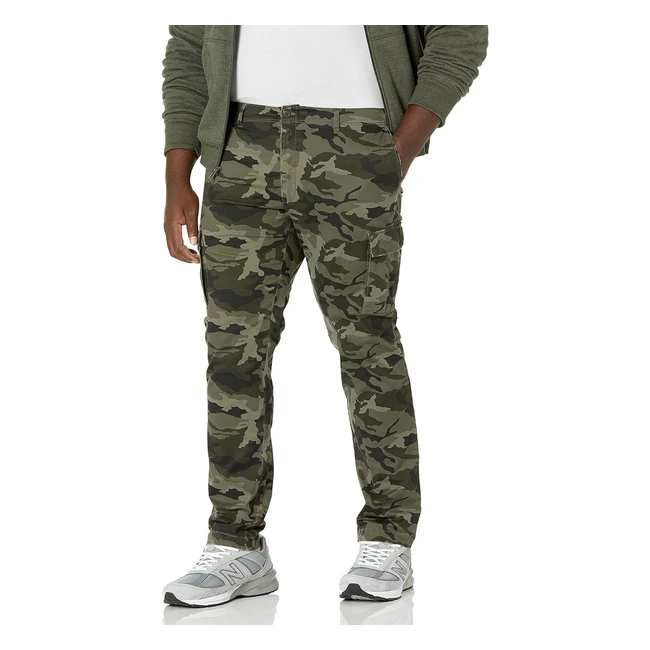 Pantalon Cargo Stretch Homme - Grandes Tailles Disponibles - Amazon Essentials