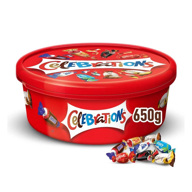 Feiern XXL Geschenkbox, Minischokoriegel Mix, Snickers, Twix und mehr, Valentinstag, 1 x 650g Dose