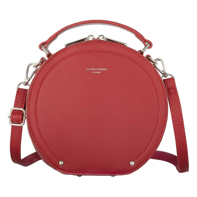 Bolso Bandolera Redondo Mujer David Jones - Piel PU - Elegante y Práctico