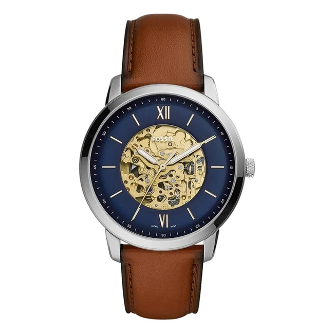 Montre Homme Fossil Neutra Automatique 44mm - Mouvement Mécanique - Bracelet en Cuir