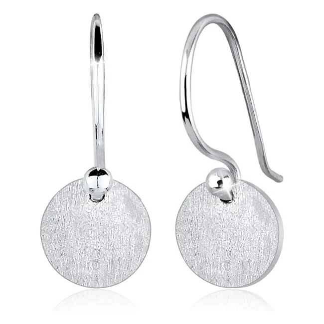 Pendientes Elli Mujeres - Diseño Minimalista - Plata de Ley 925