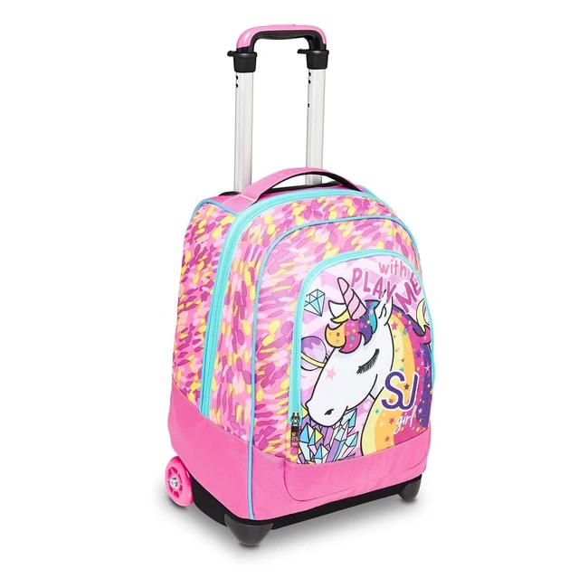 Trolley Scuola SJ Gang Rosa 2 in 1 Maxi Capienza - Bambine Ragazze