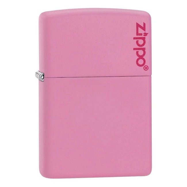 Mechero Zippo Rosa Mate 35x1x55 cm - Bajo Olor - Enciende en Cualquier Condición