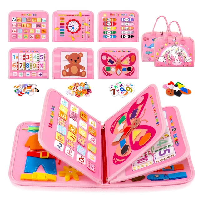 gvoo busy board montessori 21 en 1 pour garons et filles