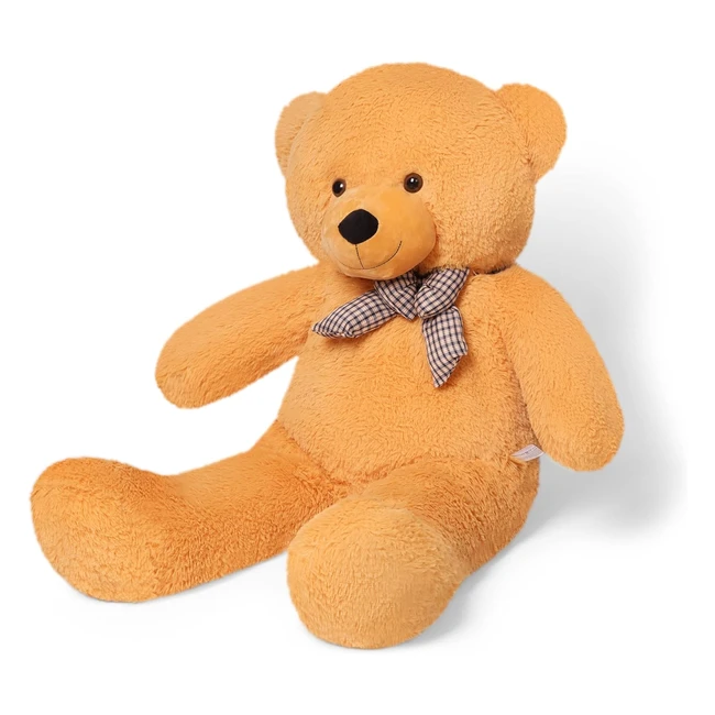 Orso di Peluche Gigante XXL 120cm Marrone Chiaro Morbido e Confortevole