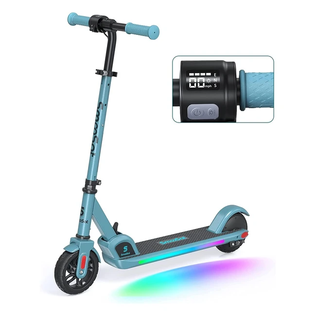 Patinete Eléctrico Smoosat E9 Pro para Niños 8+ Velocidad y Altura Ajustables