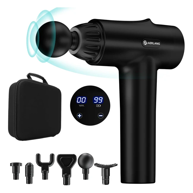 Aerlang Massage Gun | Tiefe Gewebemassagegerät | Entlastet Muskelschmerzen | Massagegerät für Männer/Frauen | Weihnachtsgeschenke mit Tragetasche