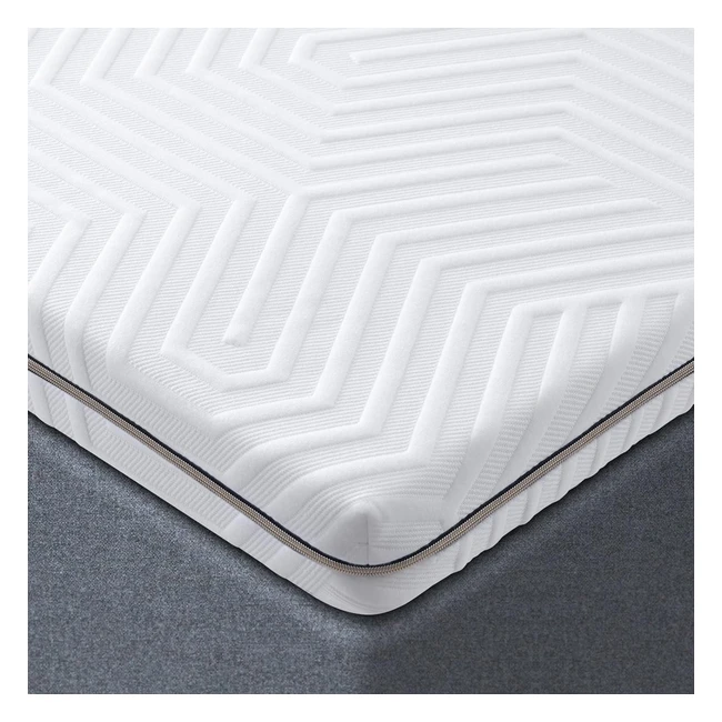 Surmatelas Bedstory 160 x 200 Mmoire de Forme 75cm Bambou - Elimine Odeurs Acariens Housse Amovible Rafraichissant