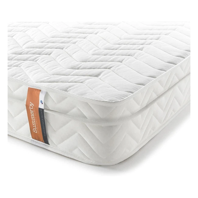 Summerby Sleep No2 Hybrid Mattress - Small Double 122 cm x 190 cm - Eco-Friendly Comfort