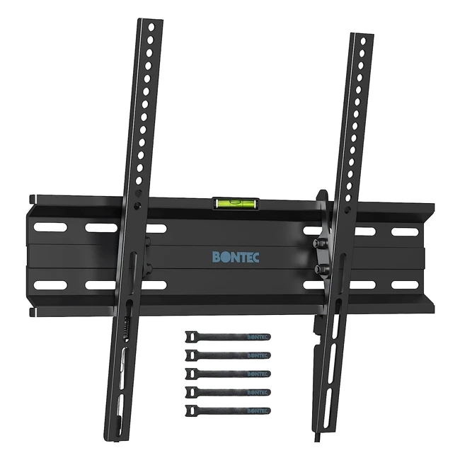 Bontec TV Wandhalterung neigbare TV Halterung Ultra Slim Universal für 23-55 Zoll LCD/LED/Plasma Fernseher flach und gebogen bis zu 45 kg max VESA 400 x 400